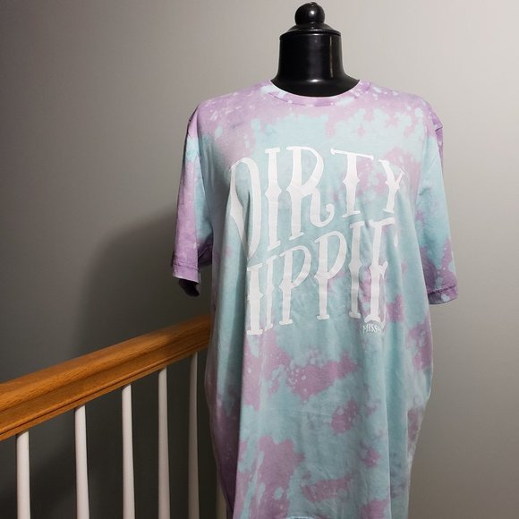 Groove with this Bleached "Dirty Hippie" T-Shirt - Picture 4 of 8